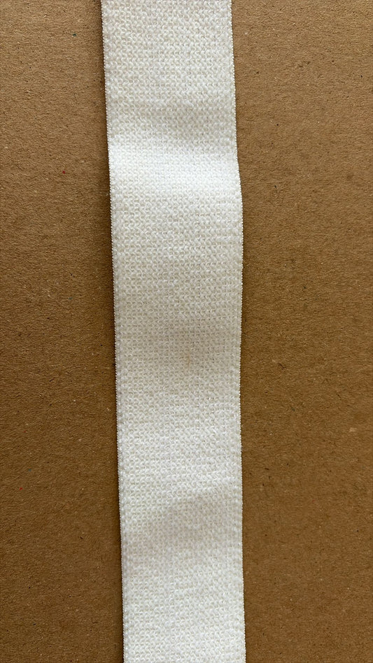 White textured fabric trim for garment and upholstery use
